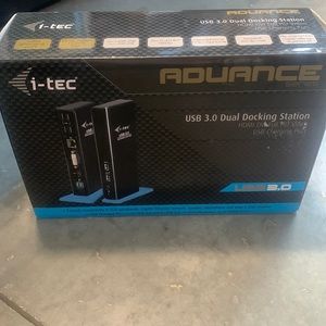 New in box! I-tec USB 3.0 Dual Docking Station